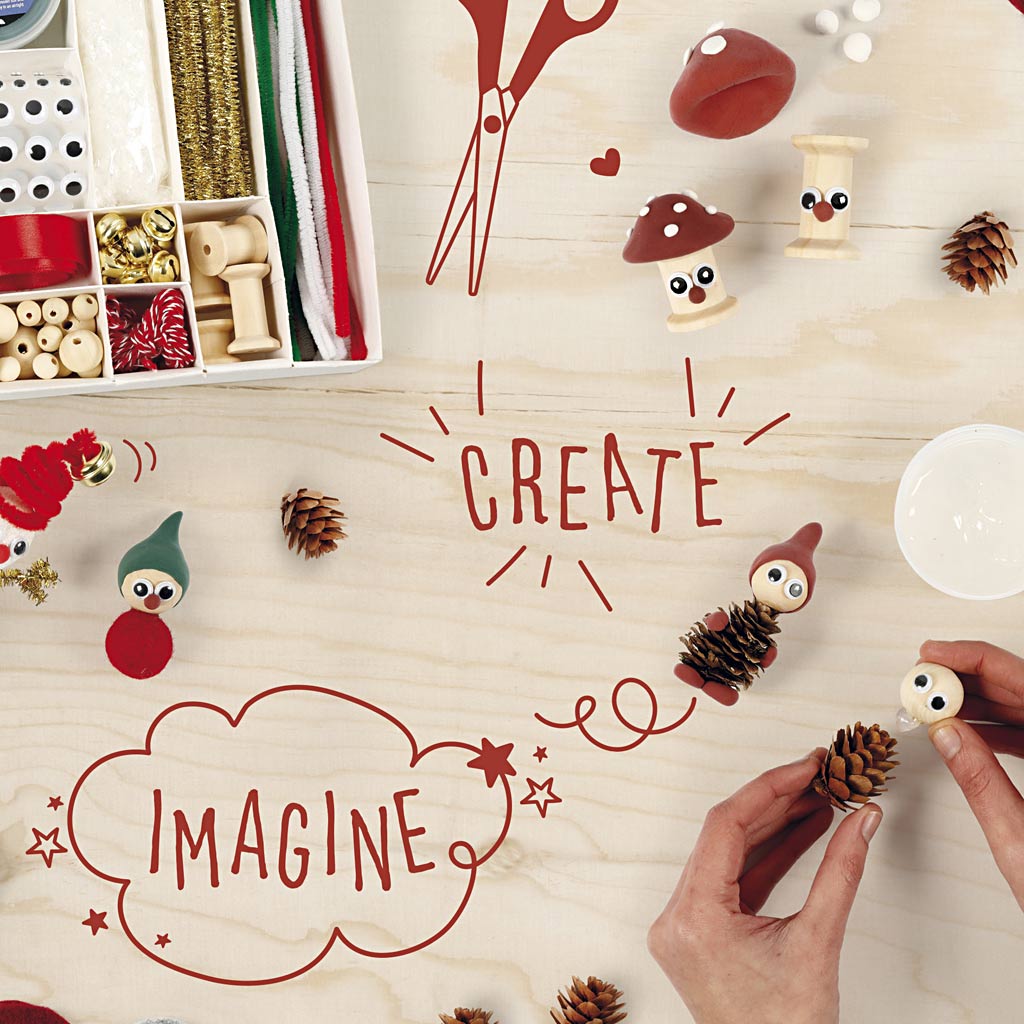 Craft Mix, Traditional Christmas, 1 set-boobam