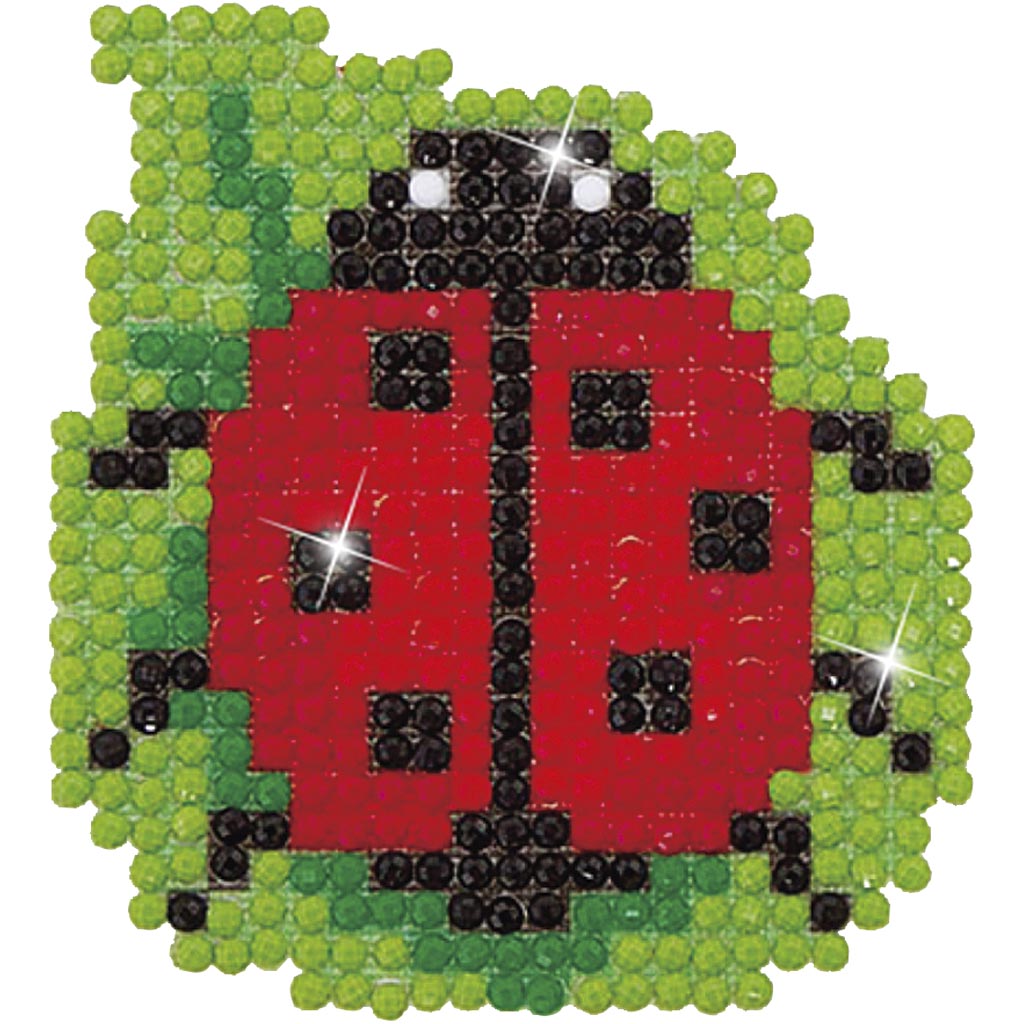 Diamond Dotz, Ladybug, size 7,6x7,6 cm, 1 pack-boobam