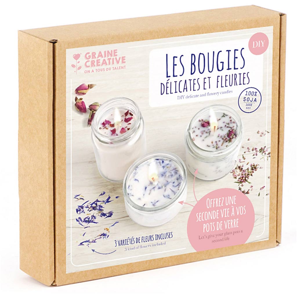 Candle kit - Dried flowers, 1 pack-boobam