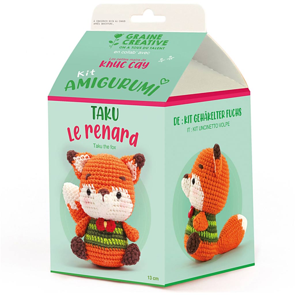 Amigurumi Crochet Kit, Duck, size 13 cm, 1 pack-boobam