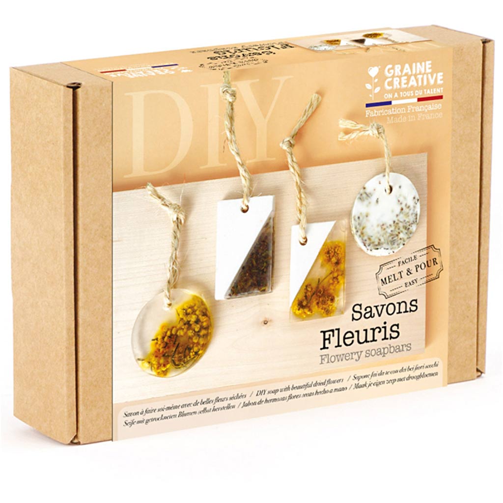 Flower soap kit, 4 pc/ 1 pack-boobam