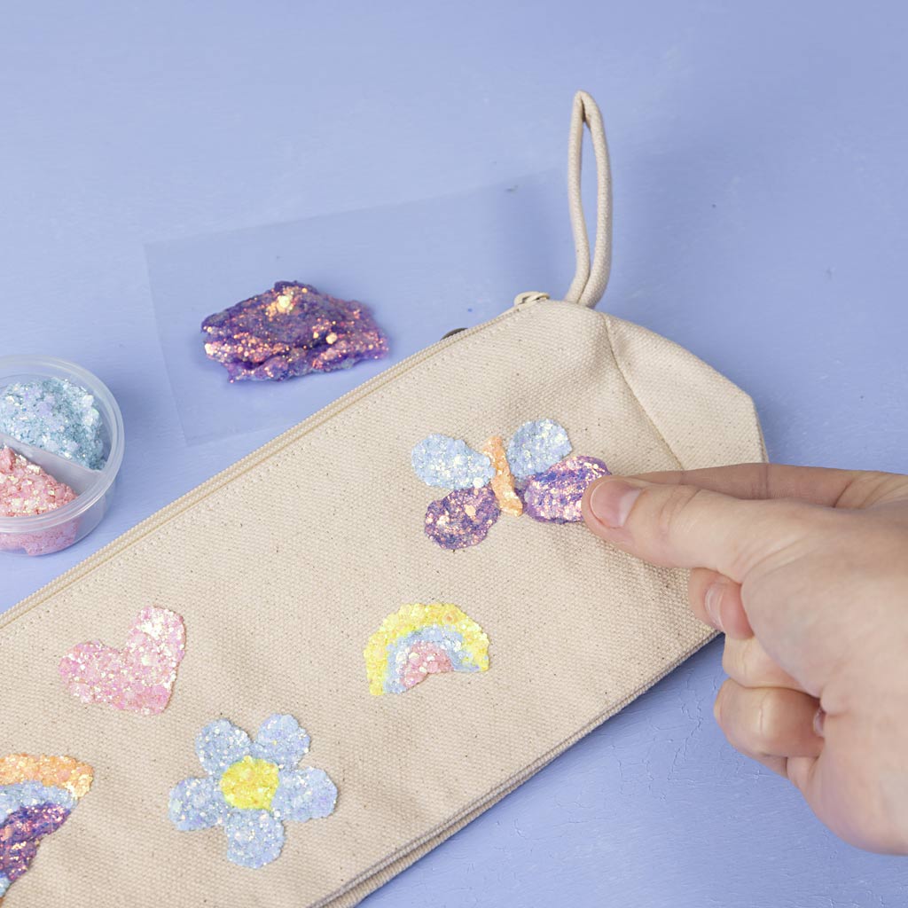 Mini Craft Kit Decoration, Pencil case, pastel colours, 1 pack-boobam