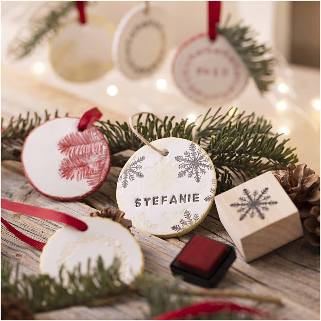 Craft Kit Christmas decorations, Self-hardening clay, 1 pack-boobam