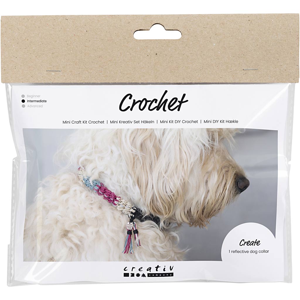 Mini Craft Kit Crochet, Dog Collar, 1 pack-boobam