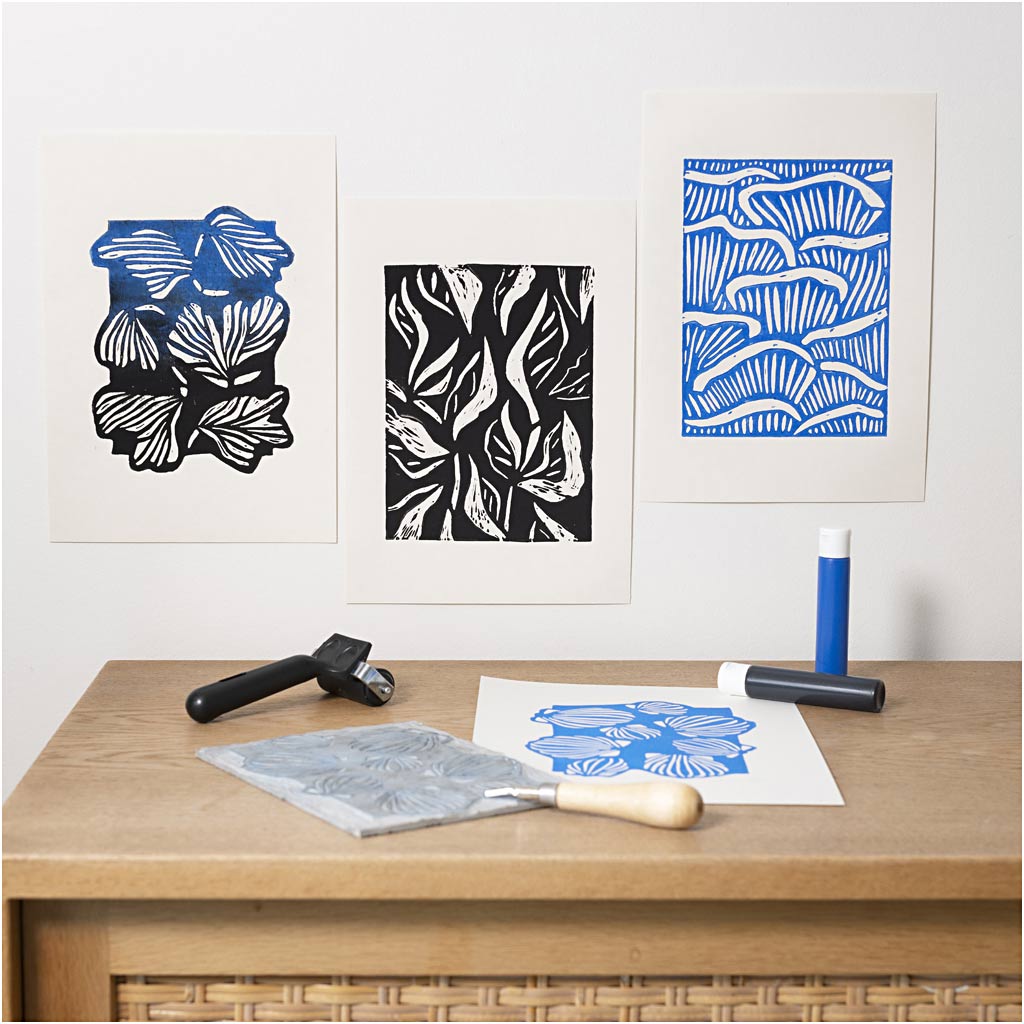 Starter Craft Kit Block Printing, 1 pack-boobam