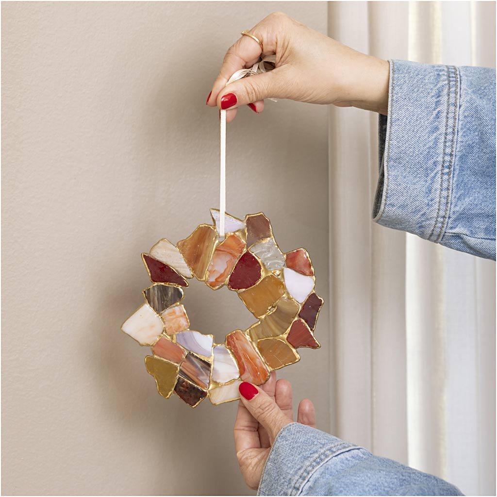 Craft Kit Kintsugi, Hanging decorations, assorted colours, 1 pack-boobam
