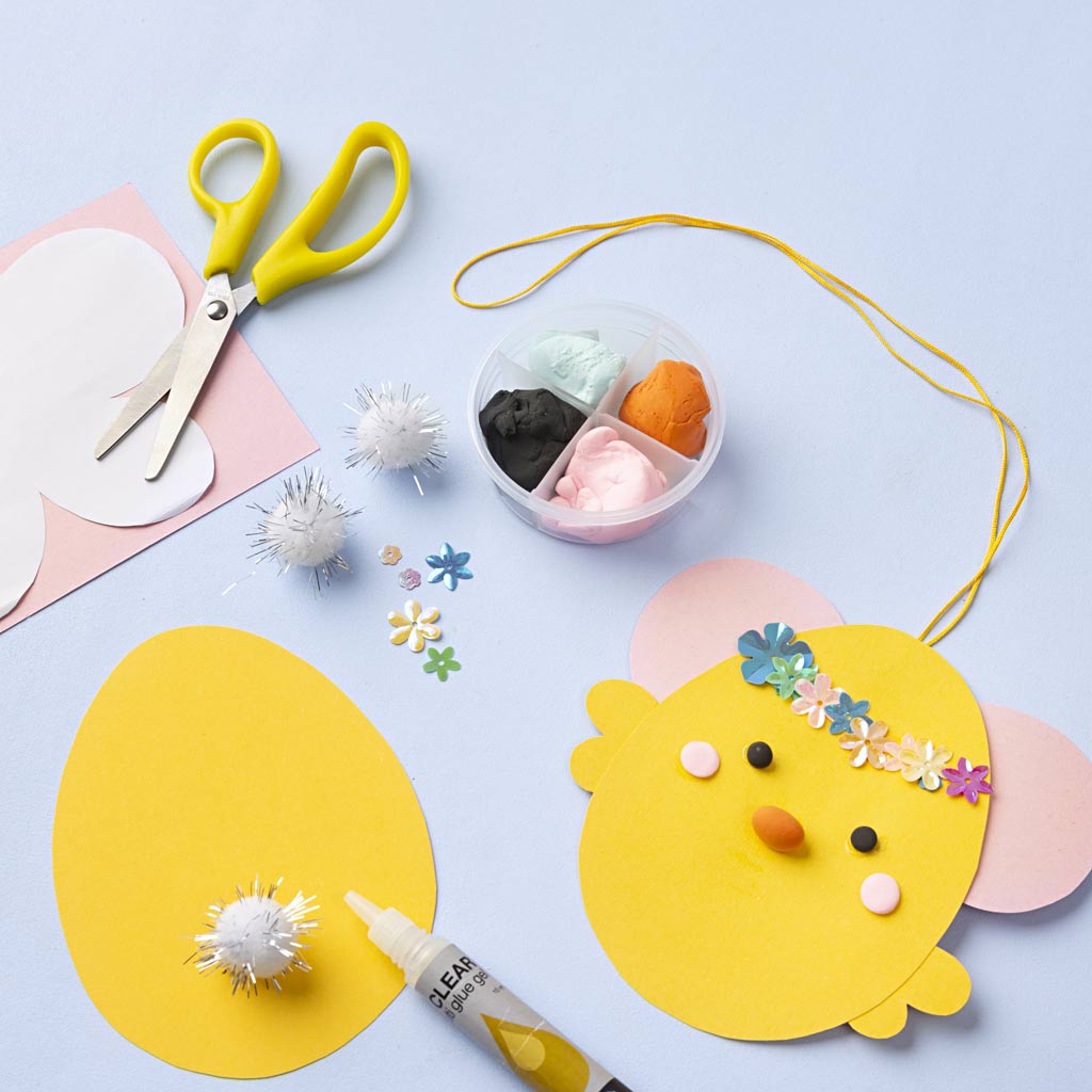 Mini Craft Kit Paper Decorations, Card with decoration, 1 set-boobam