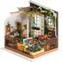 DIY Miniature Room, Garden, H: 21 cm, W: 19,5 cm, 1 pc-boobam