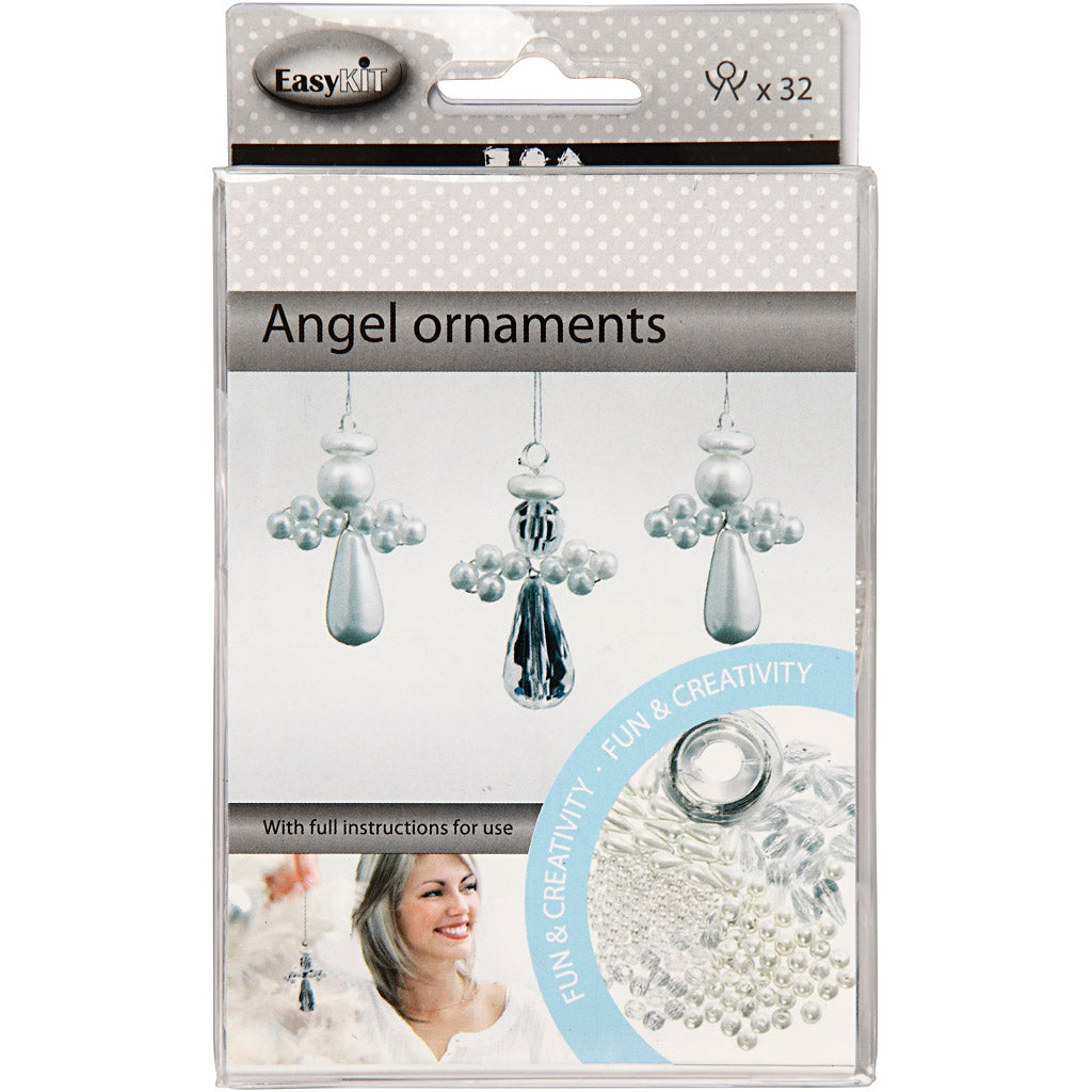 Angel Ornament, H: 2,8 cm, 32 pc/ 1 pack-boobam