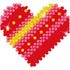 Diamond Dotz, Patchwork heart, size 7,6x7,6 cm, 1 pack-boobam