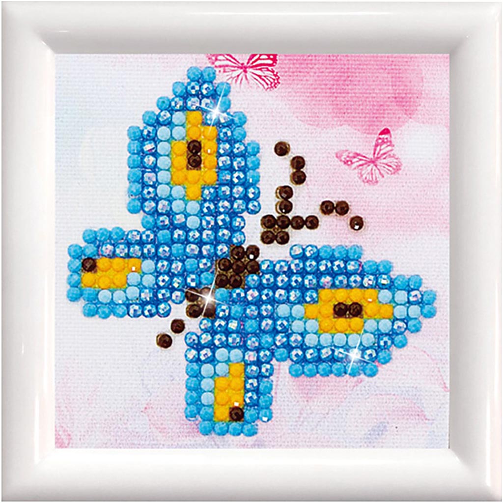 Diamond Dotz, Butterfly Sparkle, size 7,6x7,6 cm, 1 pack-boobam
