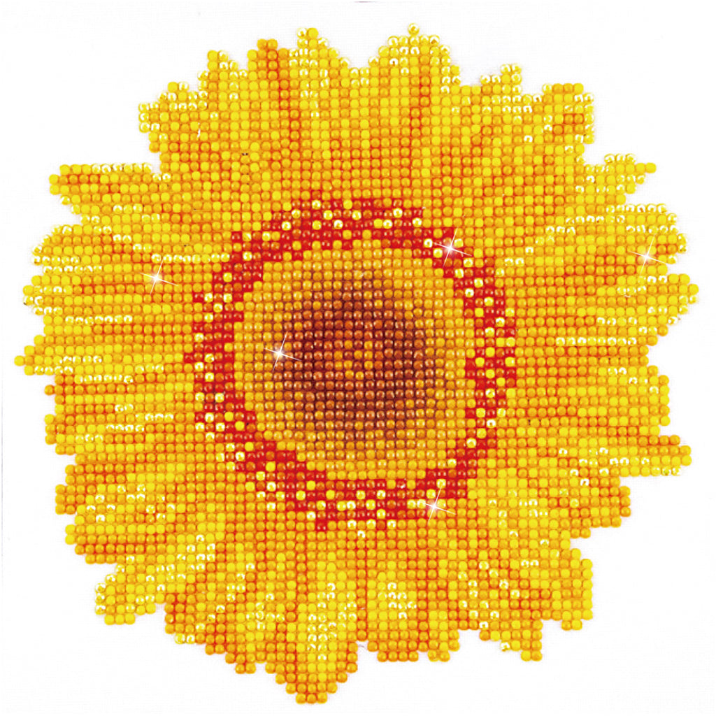Diamond Dotz, Happy Day Sunflower, size 20x20 cm, 1 pack-boobam