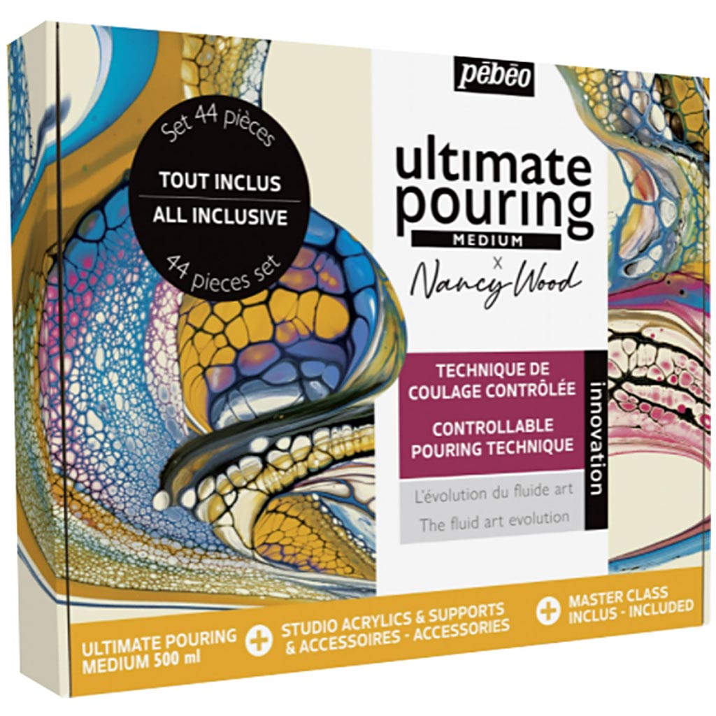 Paint set - Ultimate Pouring, Nancy Wood, 44 pc/ 1 pack-boobam
