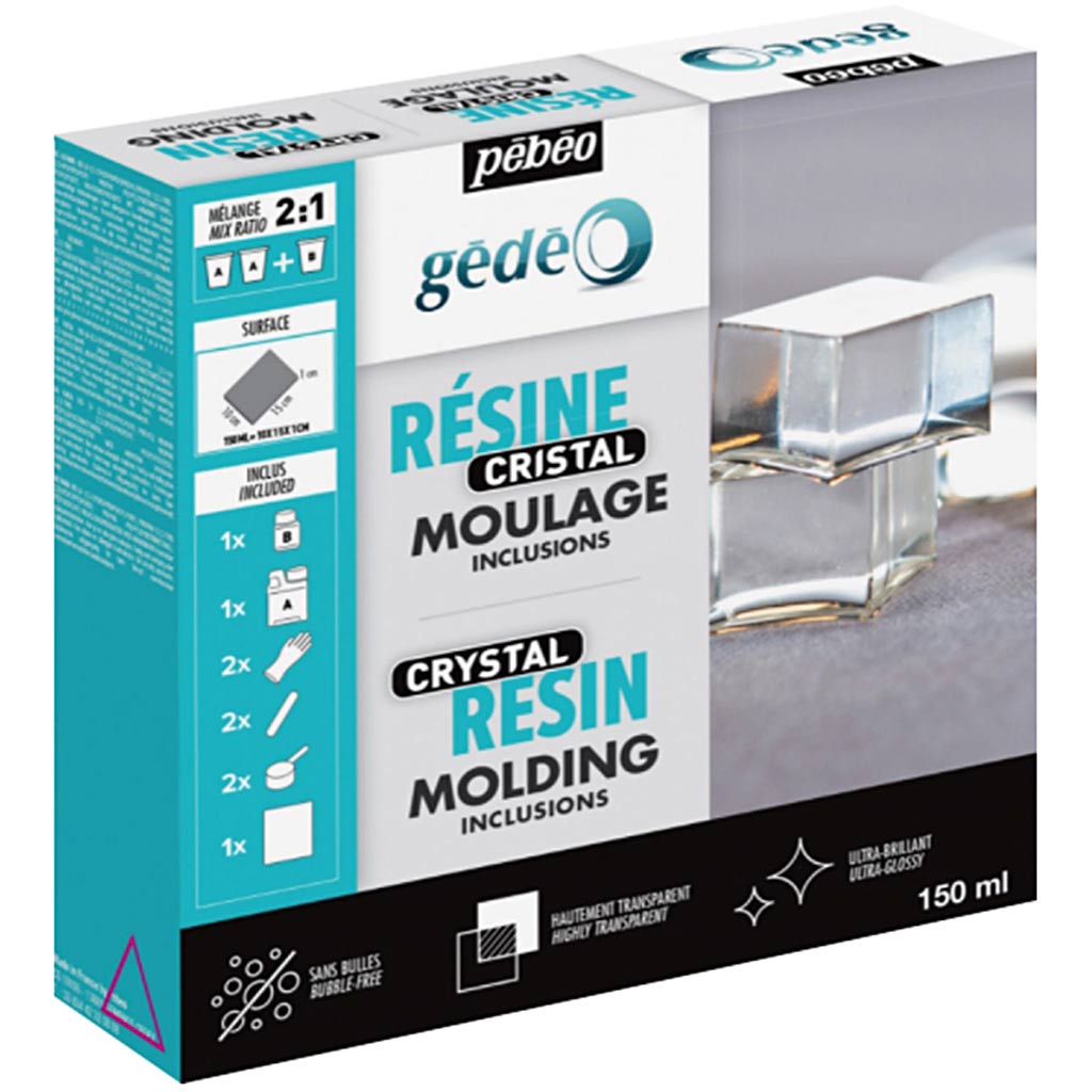 Gédéo resin - Crystal kit, 150 ml/ 1 pack-boobam