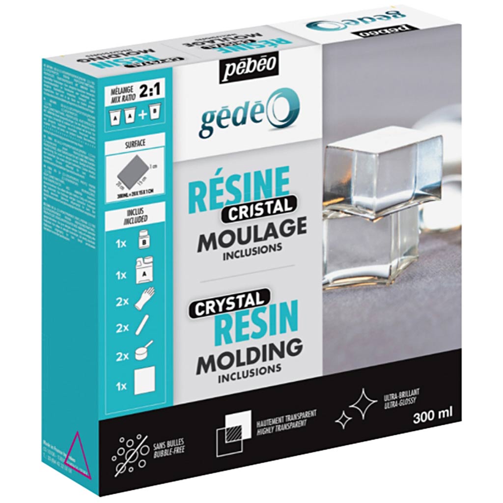Gédéo resin - Crystal kit, 300 ml/ 1 pack-boobam