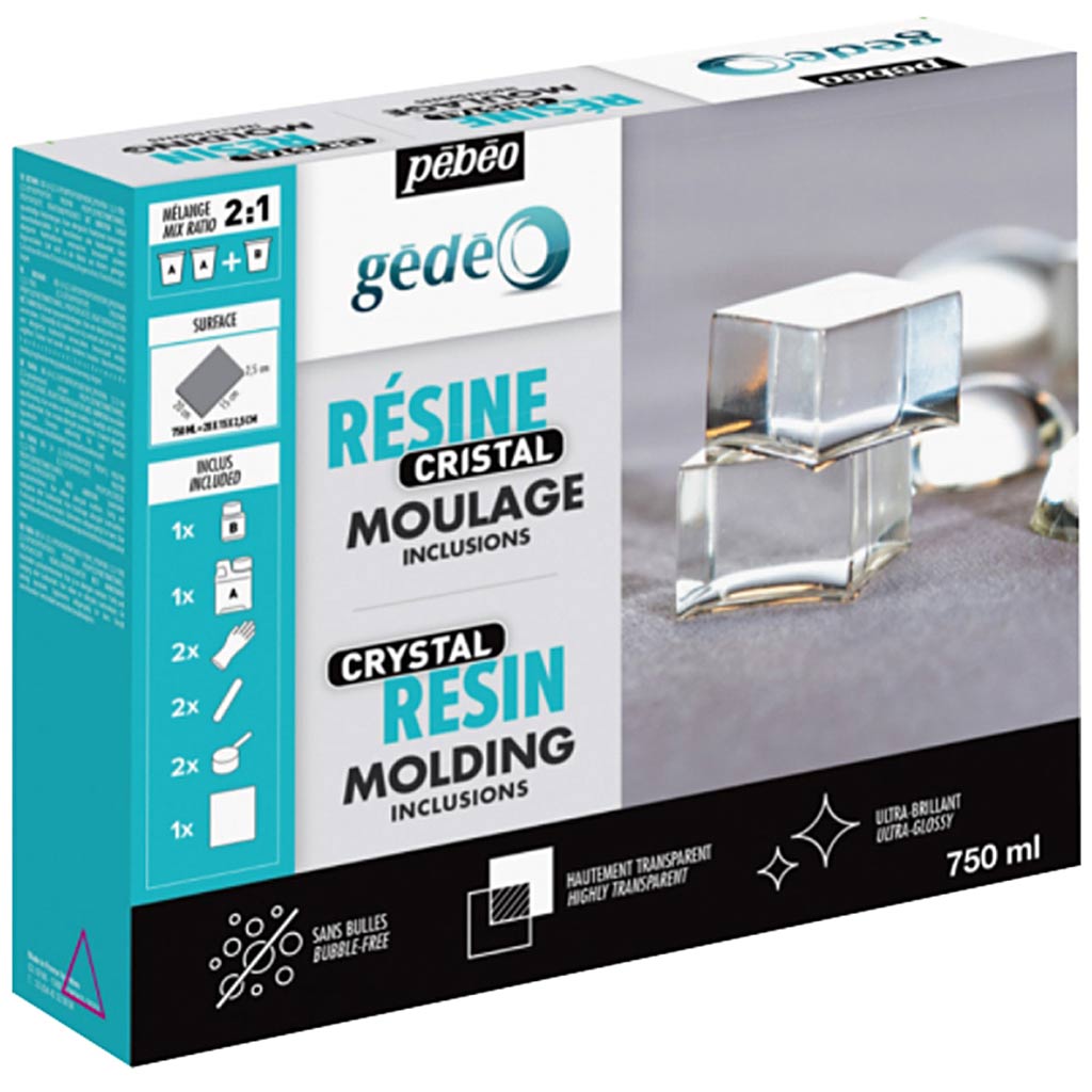 Gédéo resin - Crystal kit, 750 ml/ 1 pack-boobam