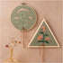 Craft Kit Embroidery, Embroidery frames, dusty green, 1 pack-boobam