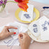 Craft Kit Embroidery, Table Napkins, off white, 1 pack-boobam