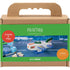Mini Craft Kit Painting, Airplane, blue/green harmony, 1 pack-boobam