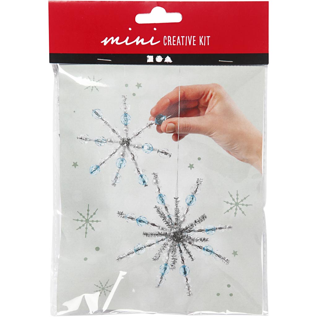 Mini Craft Kit, Snowflakes, 1 pack-boobam