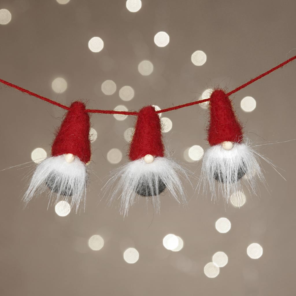 Mini Craft Kit, Nosy elves on a string, H: 6 cm, 1 pack-boobam