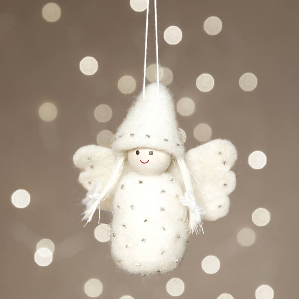 Mini Craft Kit, Angel, H: 10 cm, 1 pack-boobam
