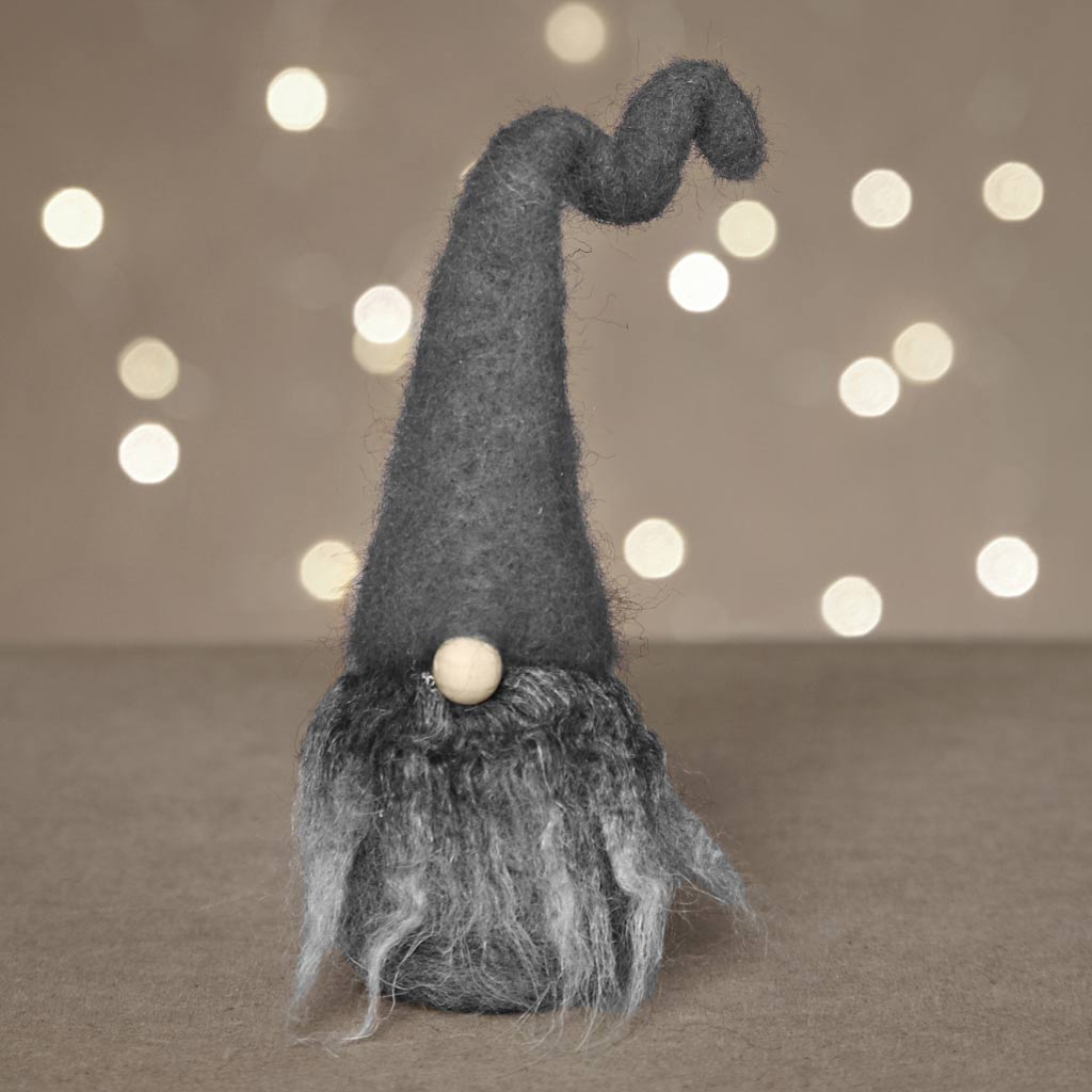 Mini Craft Kit, Christmas gnome, H: 13 cm, grey mixture, 1 pack-boobam