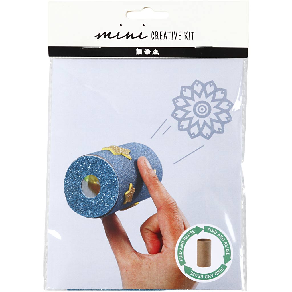 Mini Craft Kit, Toilet roll kaleidoscope, 1 pack-boobam