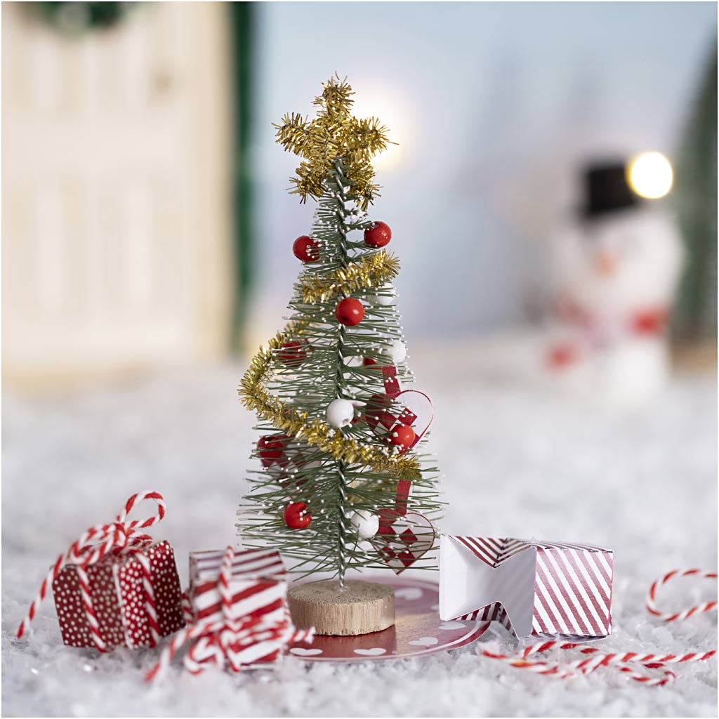Mini Craft Kit Elf Door, Christmas tree, 1 pack-boobam