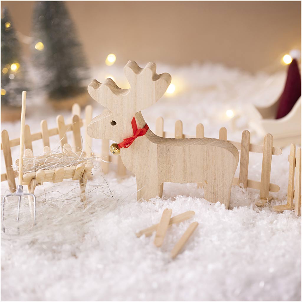 Mini Craft Kit Elf Door, Reindeer, 1 pack-boobam