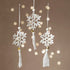 Mini Craft Kit Crochet, Snowflakes, white, 1 pack-boobam