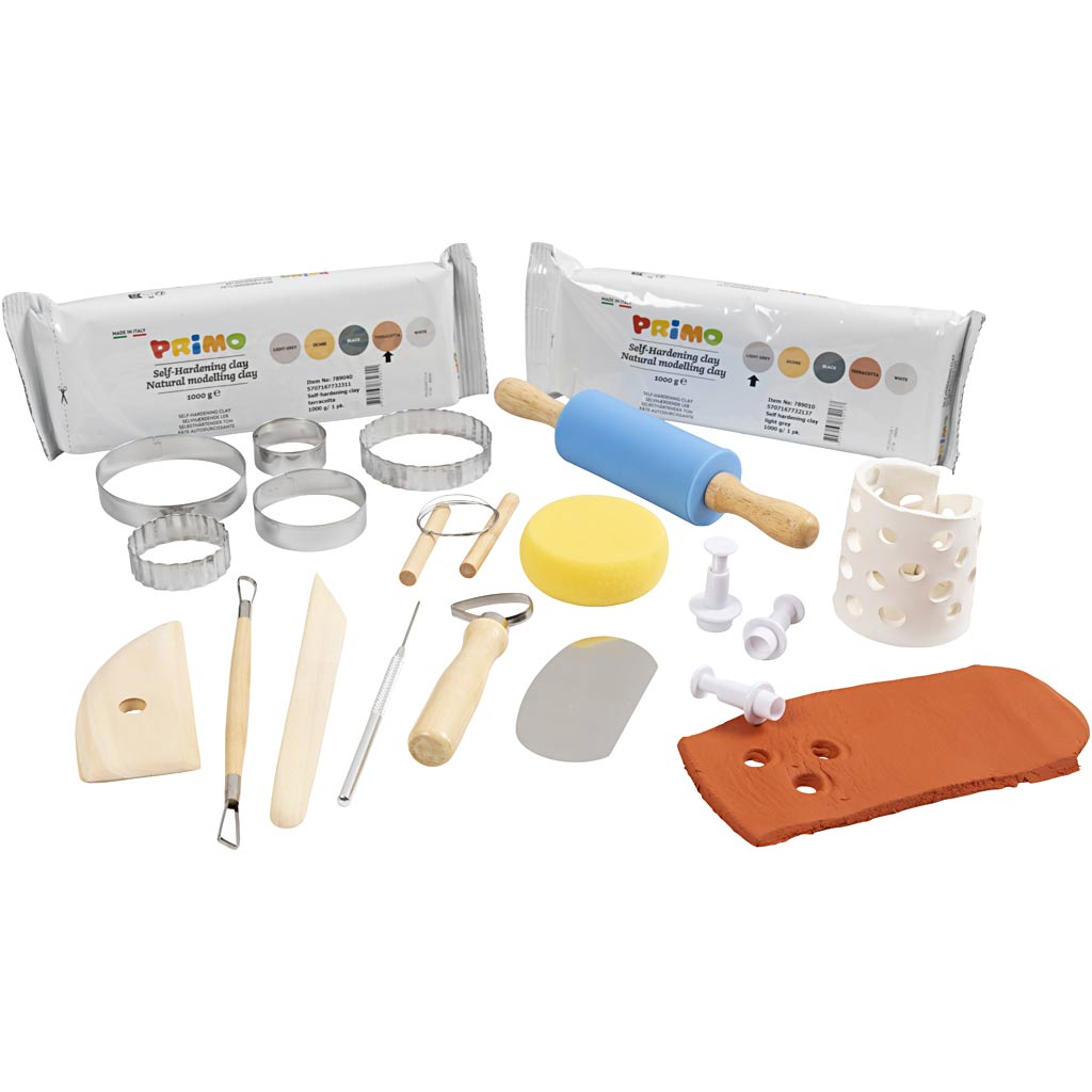Creative kit – Clay projects, 1 set-boobam