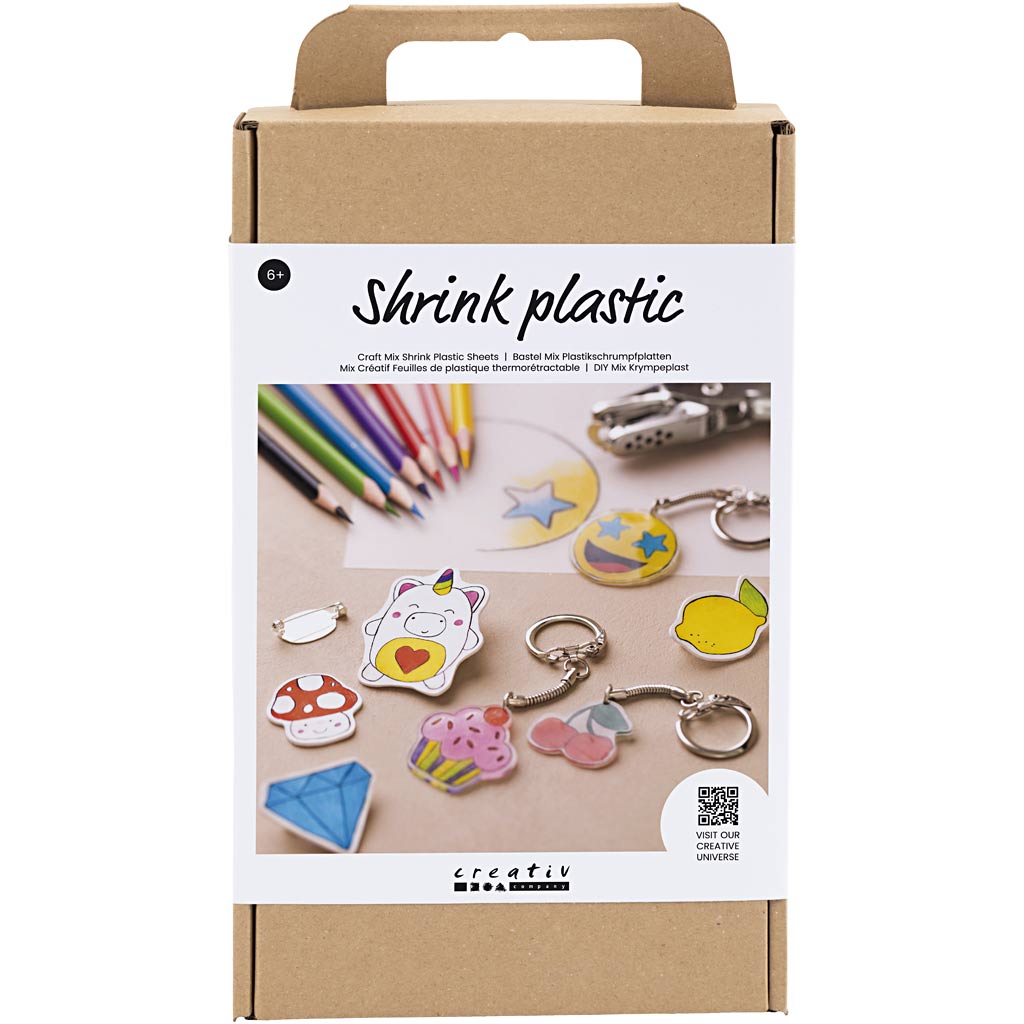 Craft Mix Shrink Plastic Sheets, Accessories, 1 pack-boobam
