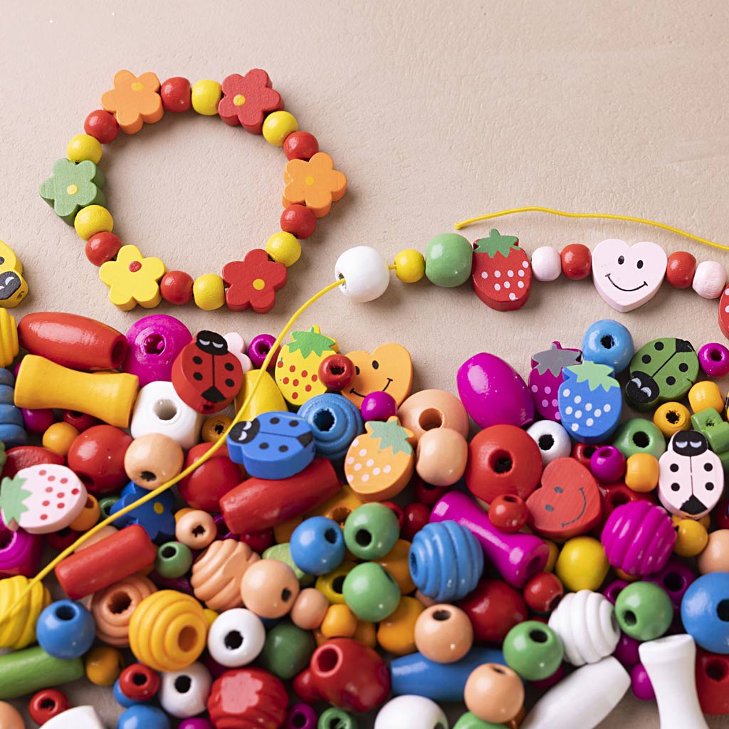 Mini Craft Mix Jewellery, Ca. 564 pc, happy colours, 1 pack-boobam