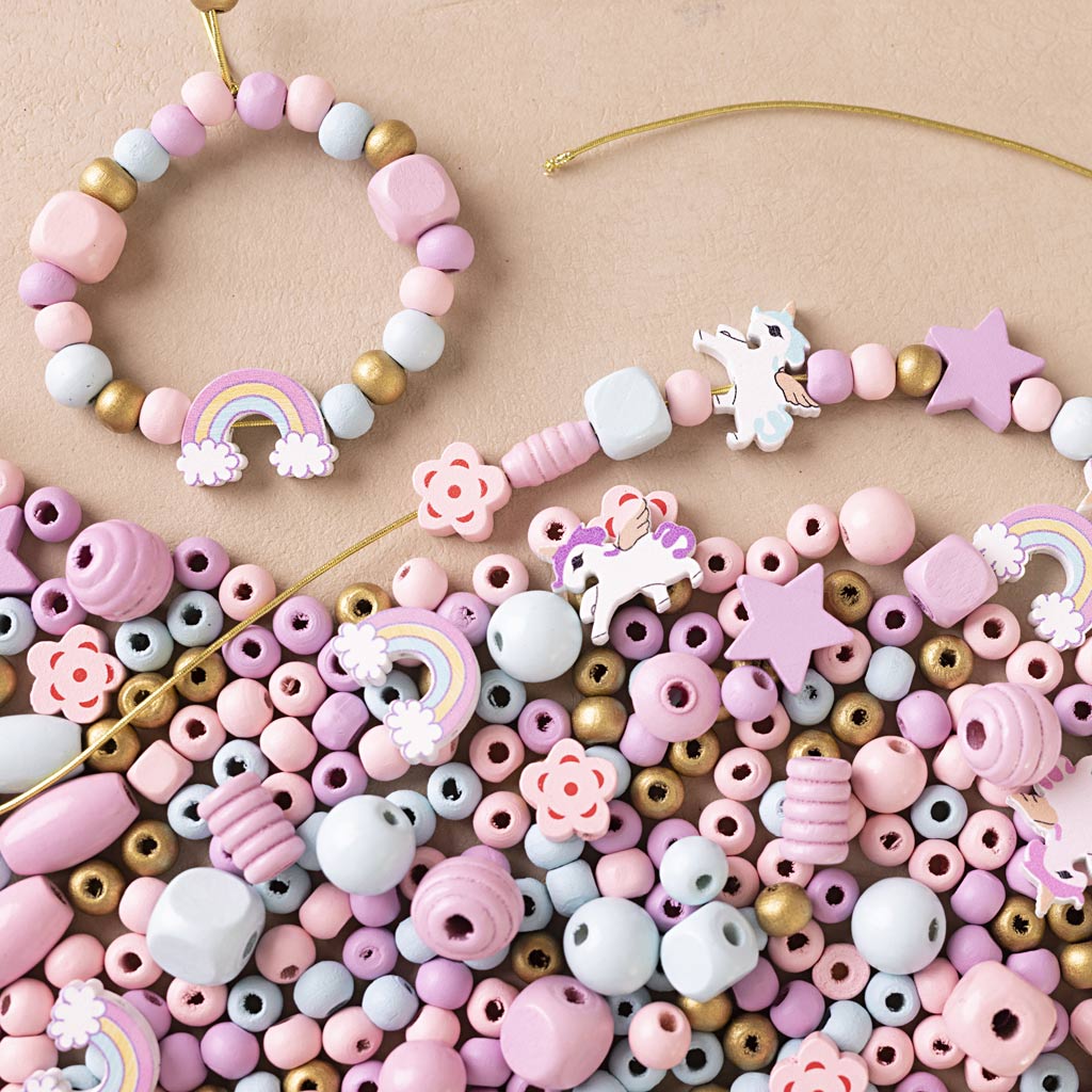 Mini Craft Mix Jewellery, Pastel colours, 1 pack-boobam