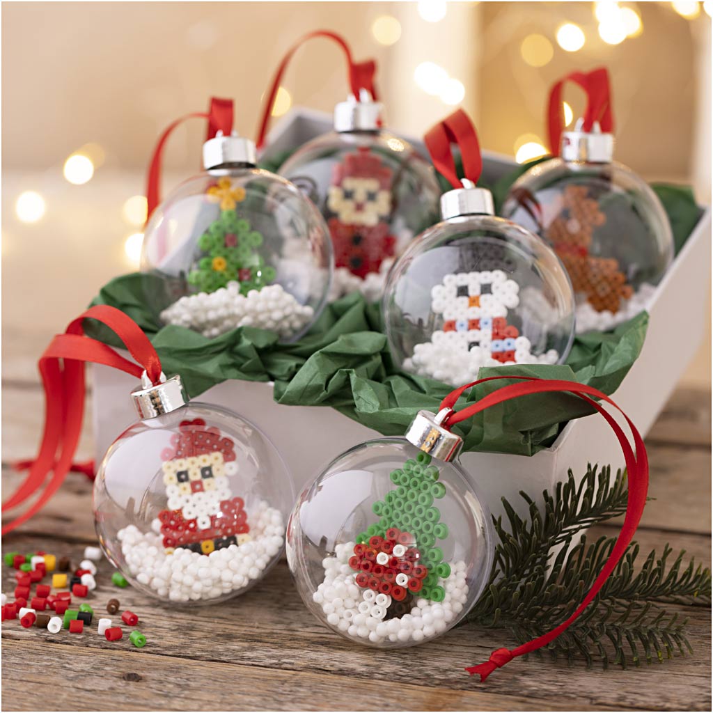 Craft Kit Christmas Baubles, Beads, 1 pack-boobam