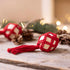 Craft Kit Christmas Baubles, Macramé, christmas red, 1 pack-boobam