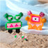 Mini Craft Kit Fuse beads, Monster, assorted colours, 1 pack-boobam