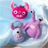 Mini Craft Kit Needle Felting, Monster, assorted colours, 1 pack-boobam