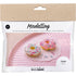 Mini Craft Kit Modelling, Donuts, pink, turquoise, white, yellow, 1 pack-boobam