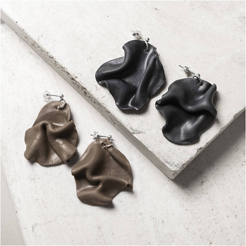 Mini Craft Kit Jewellery, Folded Earrings, 1 pack-boobam