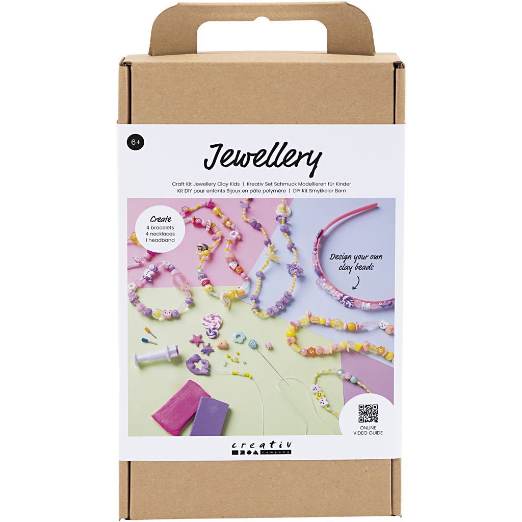 Craft Kit Jewellery Children, assorted colours, 1 pack-boobam