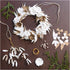 Craft Kit Paper Crafting, Wreath, white, light natural, 1 pack-boobam