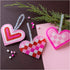 Mini Craft Kit Fuse Beads, Christmas hearts, pink, light pink, primary red, white, 1...-boobam