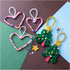 Mini Craft Kit Decoration, Hearts and Christmas trees, 1 pack-boobam