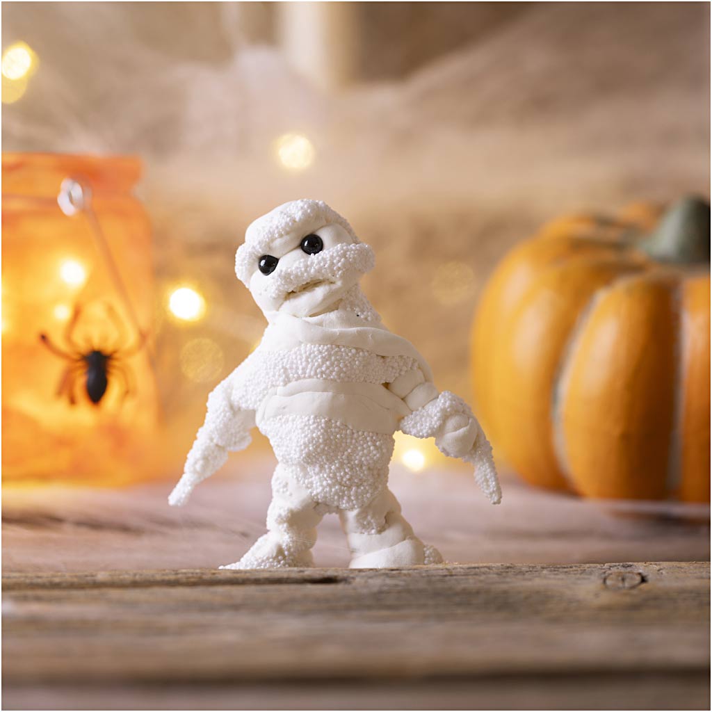 Mini Craft Kit Modelling, Mummy, white, 1 pack-boobam