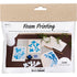 Mini Craft Kit Foam Printing, Card with design, white, off white, 1 pack-boobam
