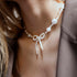 Craft Mix Jewellery, Necklaces, bracelets, earrings, gold-plated, white - moth...-boobam