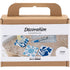 Mini Craft Kit Decoration, Porcelain coasters, blue, 1 pack-boobam