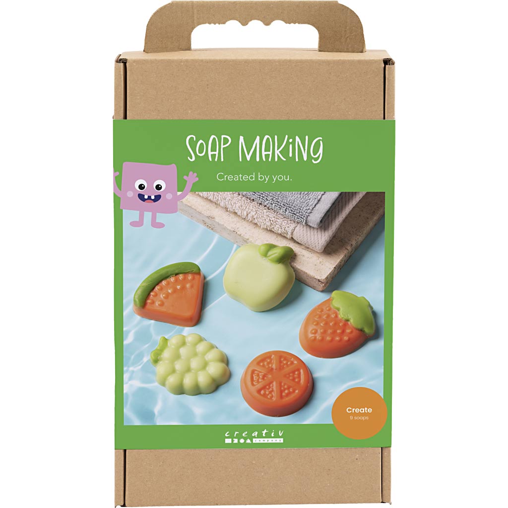 Craft Kit Soap Making, Fruit, green, orange, 1 pack-boobam